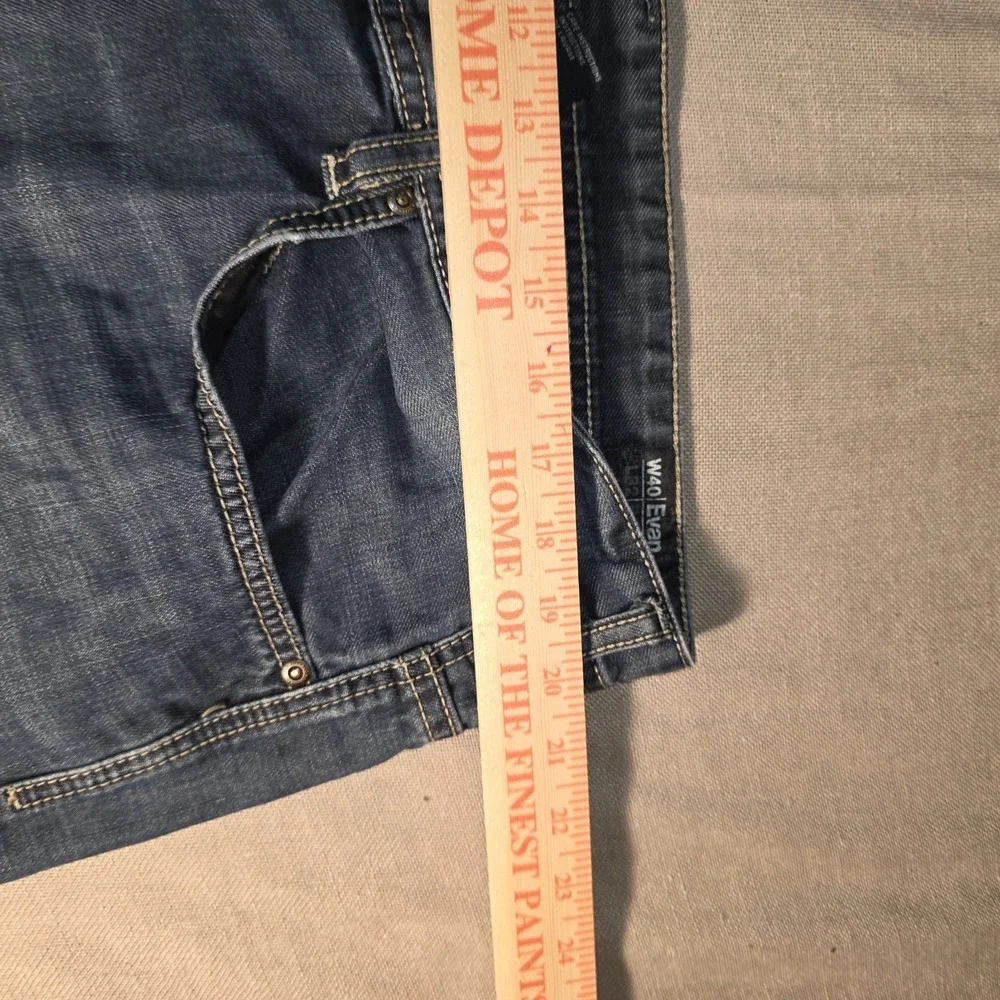 Buffalo David Bitton Evan-X Jeans Men's 40x32 Blue Denim Slim Straight Stretch
